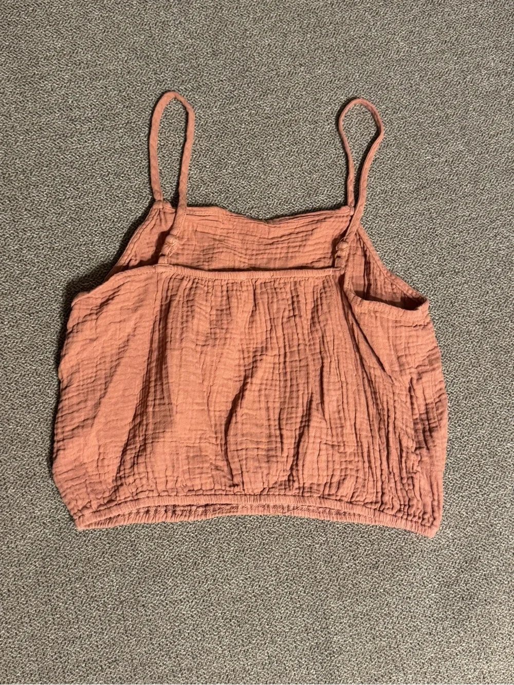 Listicle Cotton Gauze Cropped Cami